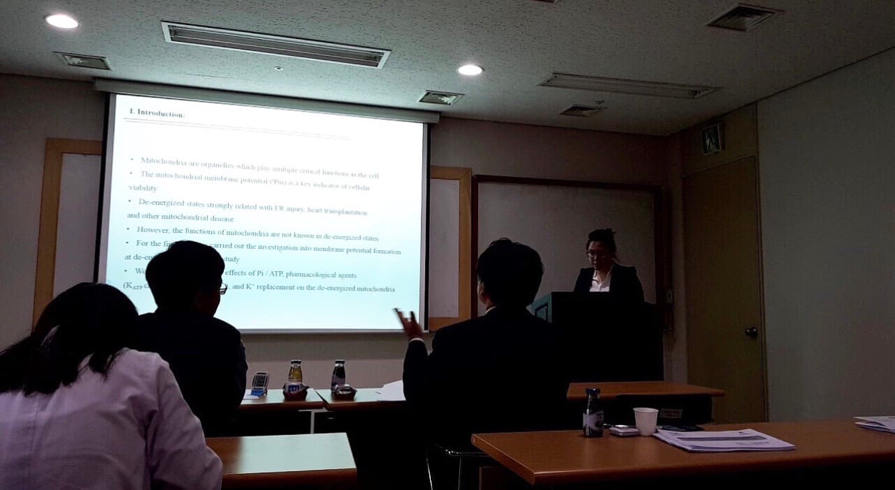 Presentation at The 69th Annual Meeting of The Korean Physiological Society